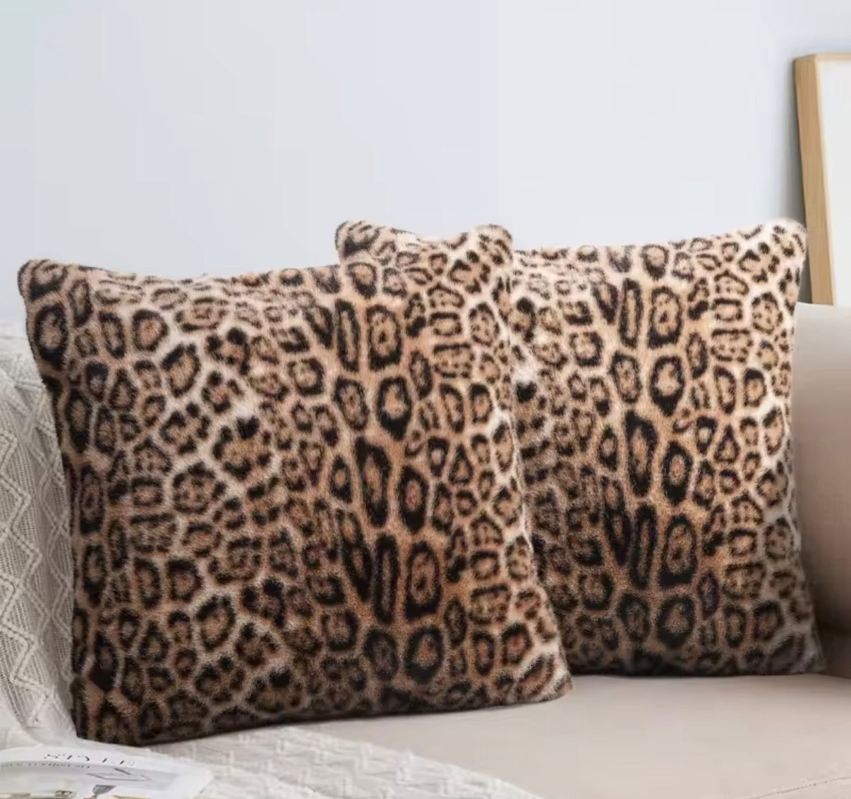 Leopard Print Cushion Cover