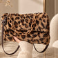 Leopard Print Faux Fur Shoulder Bag