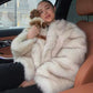 Fox Faux Fur Coat