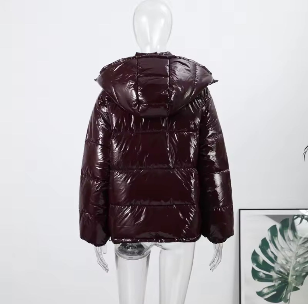 Glossy Puffer Coat