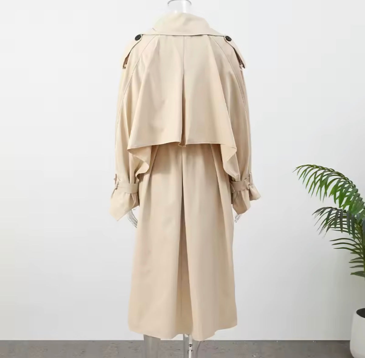 Beige Longline Trench Coat Mac