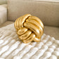 Gold Wrap Ball Cushion