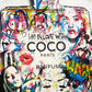 XL Graffiti CoCo Cotton Canvas Print