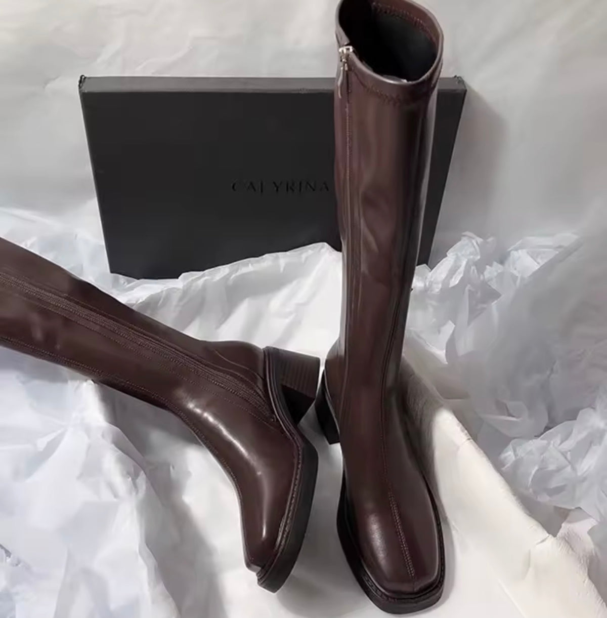 Square Toe Riding Boots