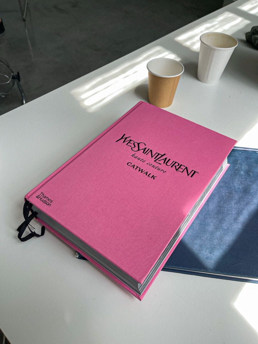 Pink Yves Saint Laurent Catwalk Collection Coffee Table Book