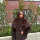 Brown Faux Fur Coat