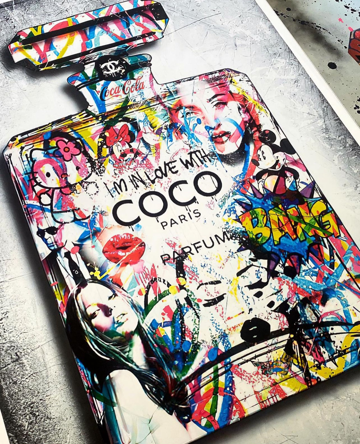 XL Graffiti CoCo Cotton Canvas Print