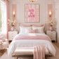 God is Good Pink Cotton Canvas Print