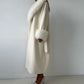 Woolen Fur Long Overcoat