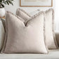 Fringed Texture Duck Feather Cushion
