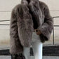 Brown Bear Faux Fur Coat