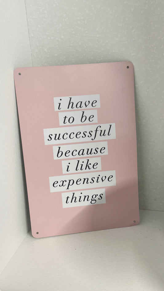 Pink Successful Plaque