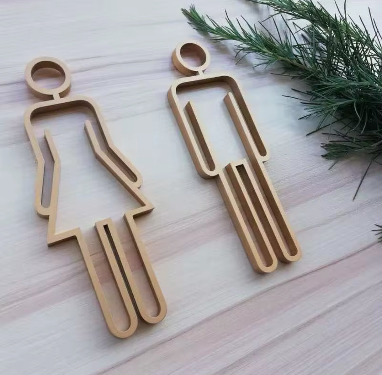 Man & Woman Toilet Door Sign