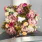 Hand Made Pink Peony Artificial Wreath