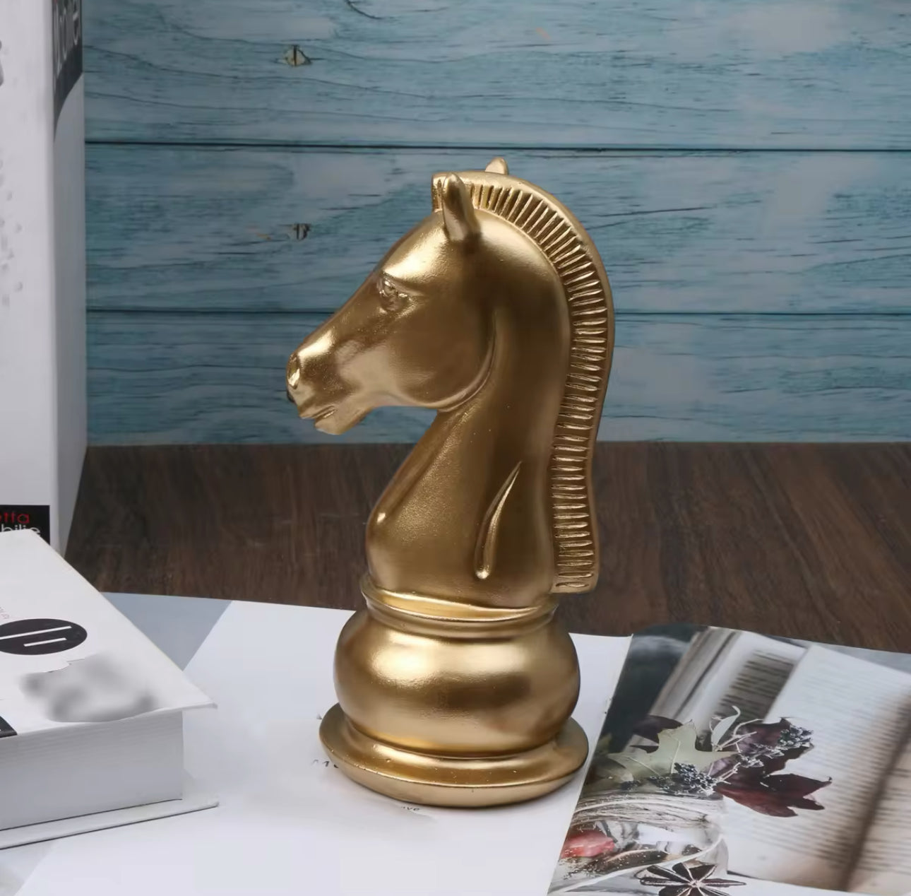 Golden Horse Chess Piece Ornament