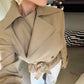 Trench Two Piece Belted Jacket & Maxi Skirt Set
