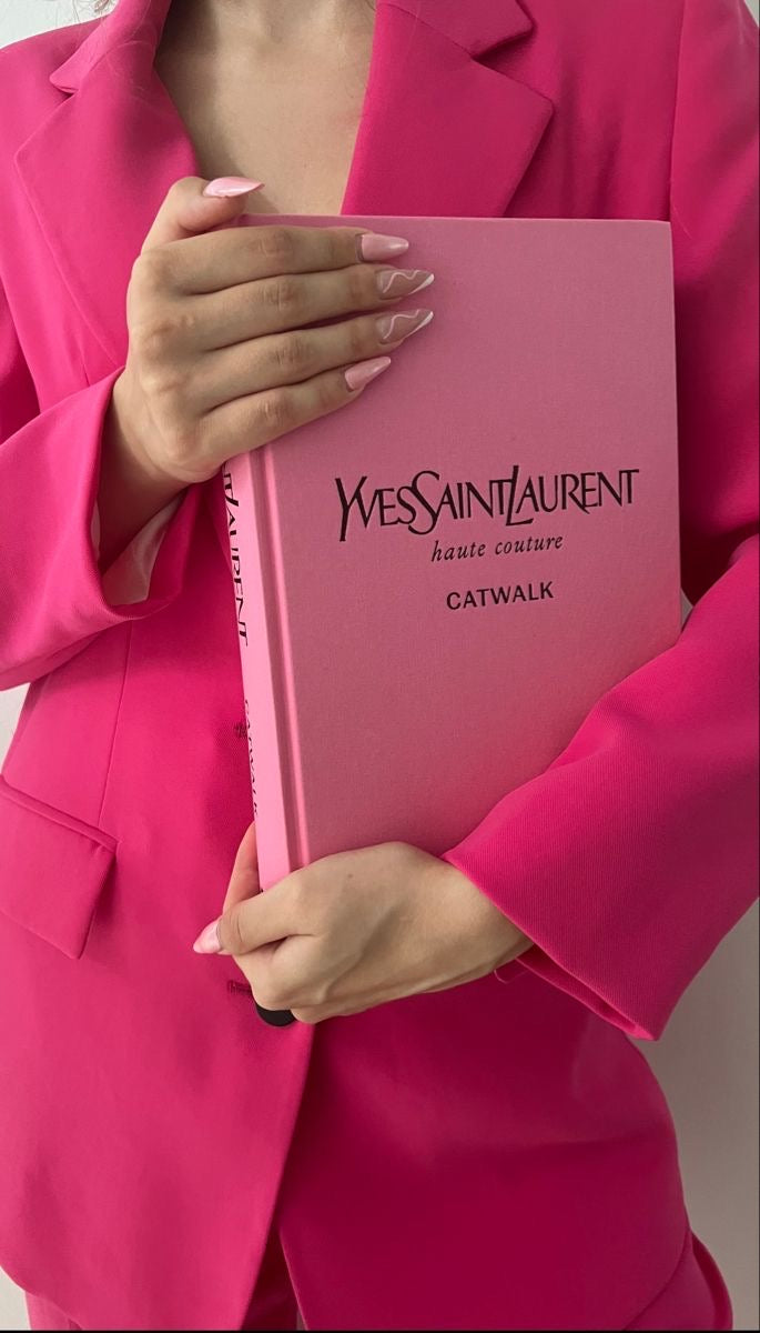 Pink Yves Saint Laurent Catwalk Collection Coffee Table Book