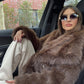 Brown Faux Fur Coat