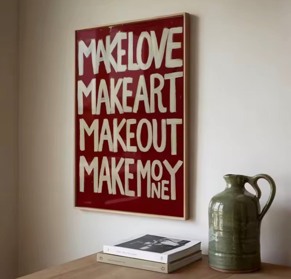 “MAKE” Cotton Canvas Picture
