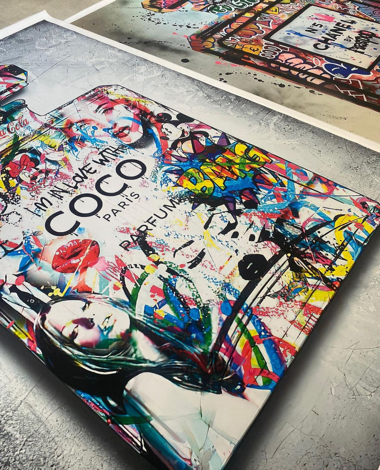 XL Graffiti CoCo Cotton Canvas Print