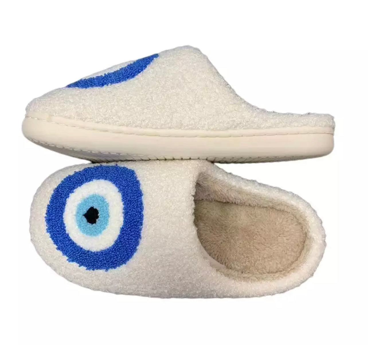 Blue Eye Teddy Slippers