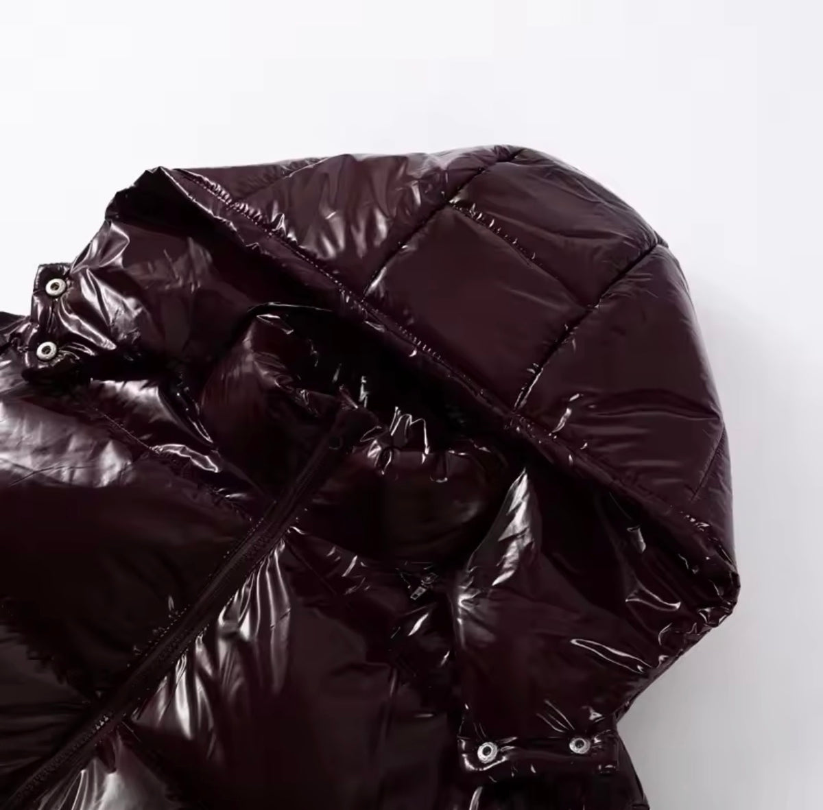 Glossy Puffer Coat