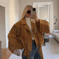 Suede Fringe Jacket
