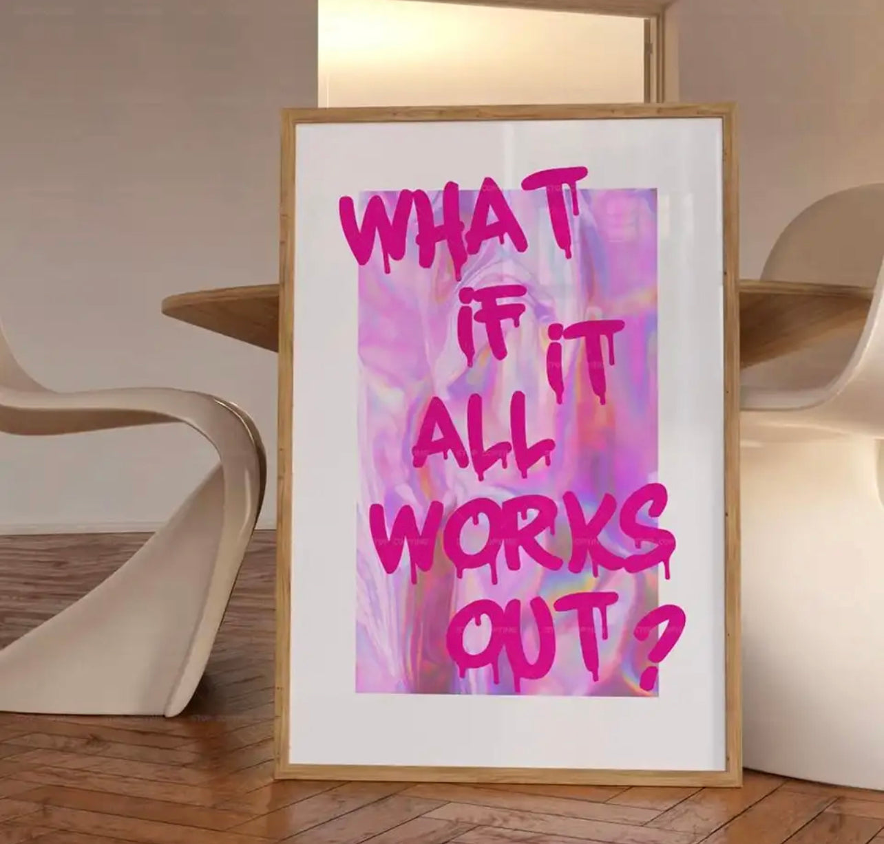 What If It All Works Out cotton canvas print