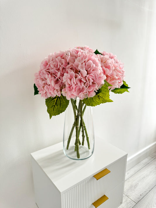 Pink Statement Faux Hydrangeas