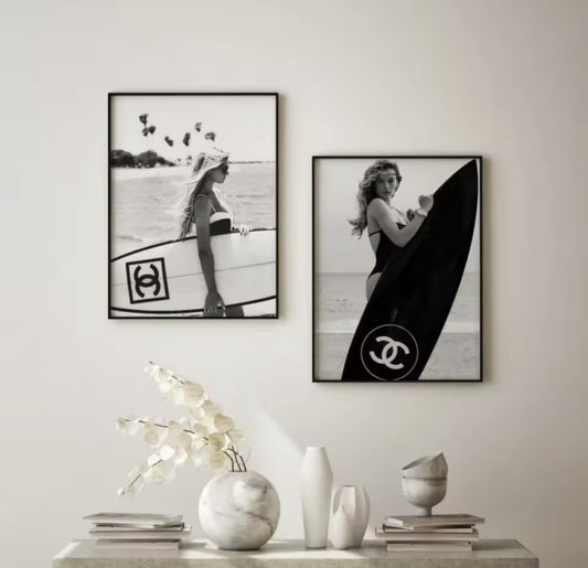 Luxury Surf Cotton Canvas Prints