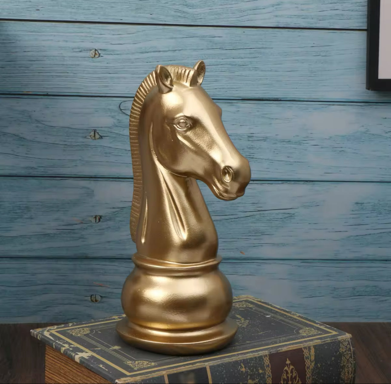 Golden Horse Chess Piece Ornament