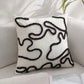 Duck Feather Filled Black and White Teddy Cushion