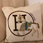 Cream Horse Cushion Cover