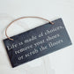 Remove Your Shoes Slate Hanging Plaque