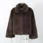 Brown Bear Faux Fur Coat