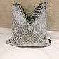 Grey Embroidered Cushion Cover