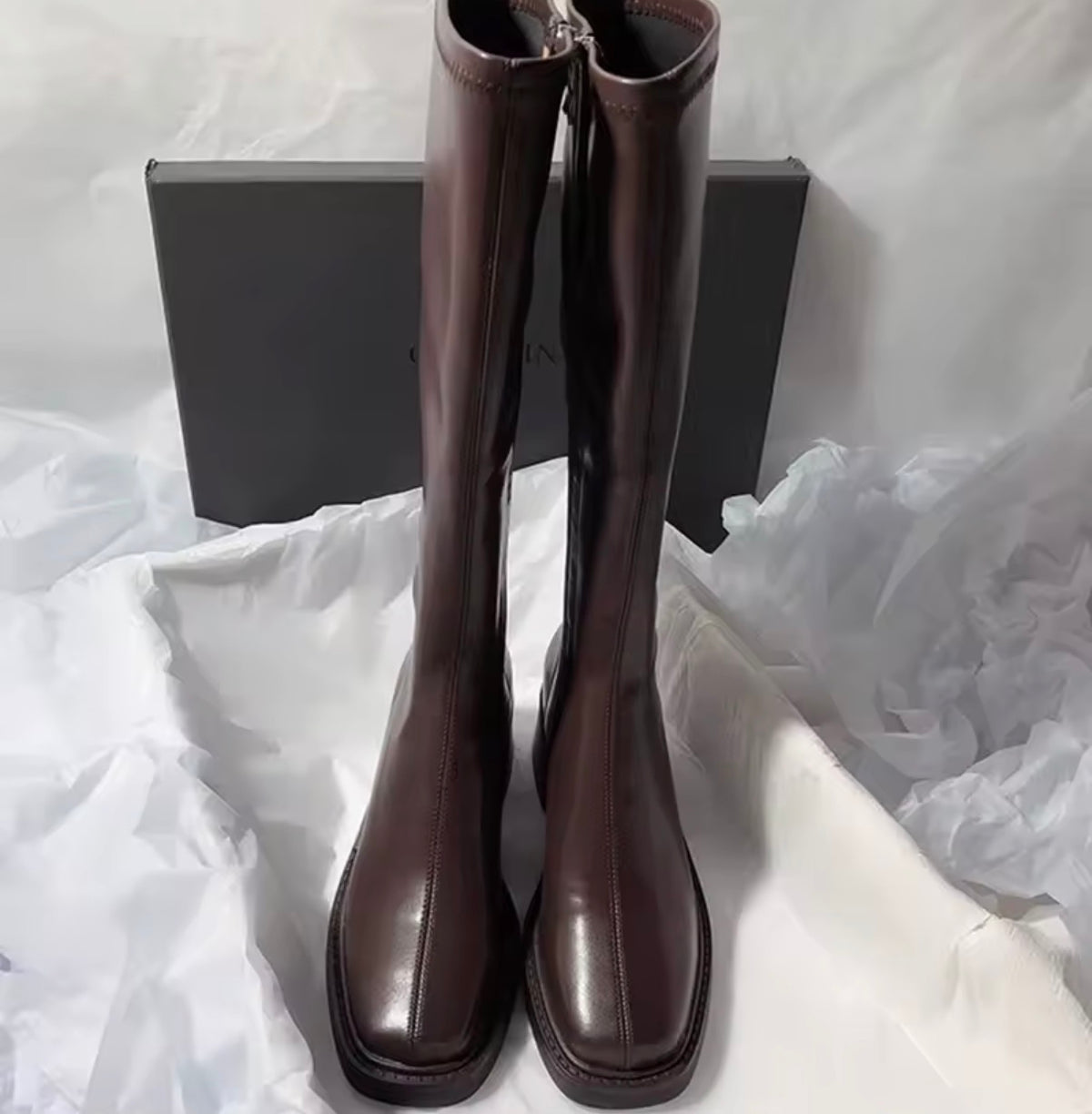 Square Toe Riding Boots