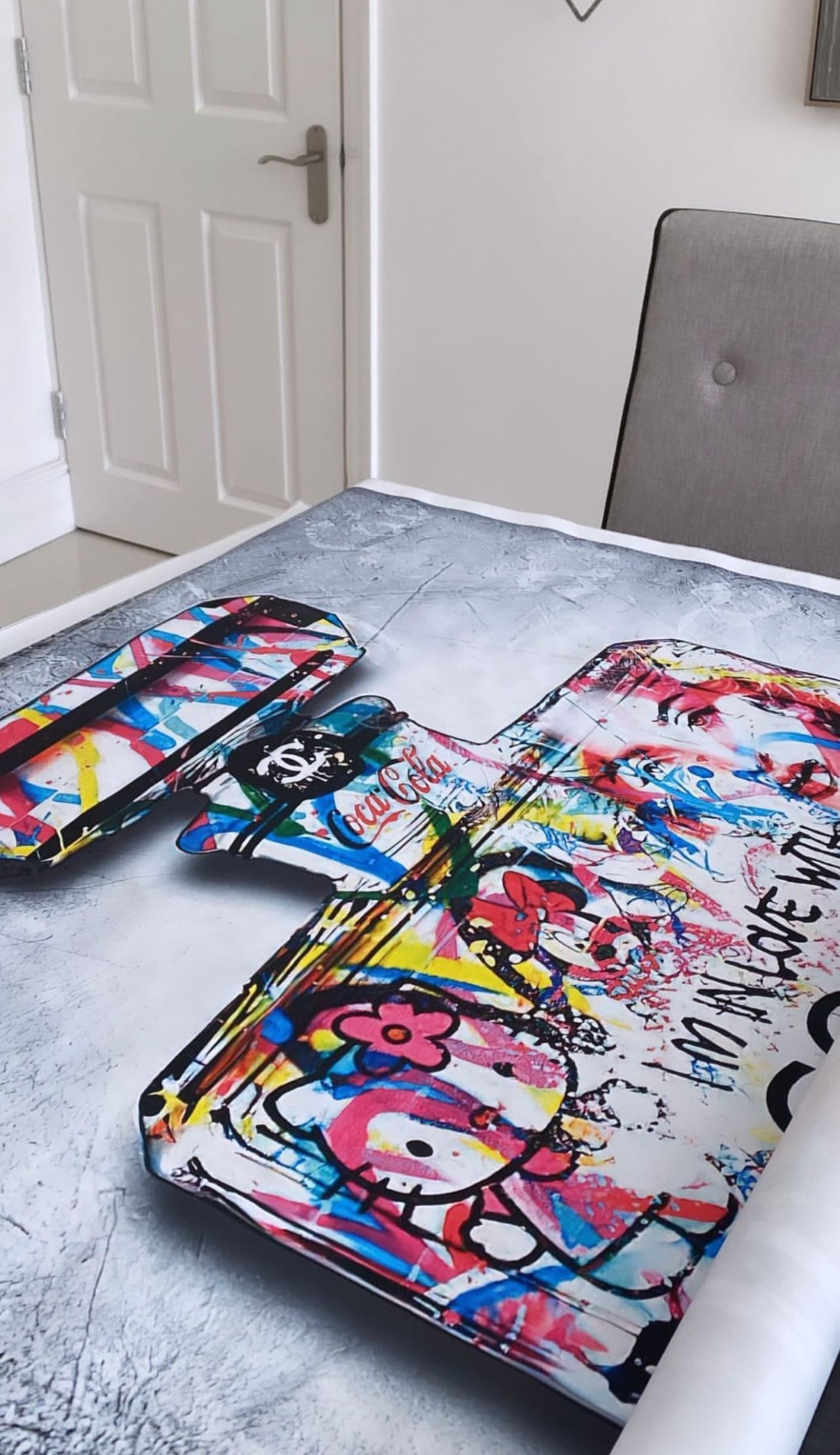 XL Graffiti CoCo Cotton Canvas Print