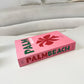 Pink Palm Beach Openable Coffee Table Book Box