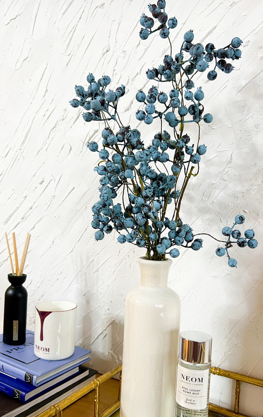 Luxury Blue Berries Home Decor