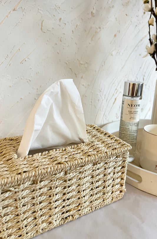 Rattan Tissue Holder