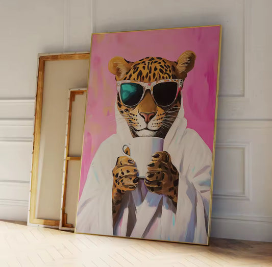 Cool Kitty Cotton Canvas Print
