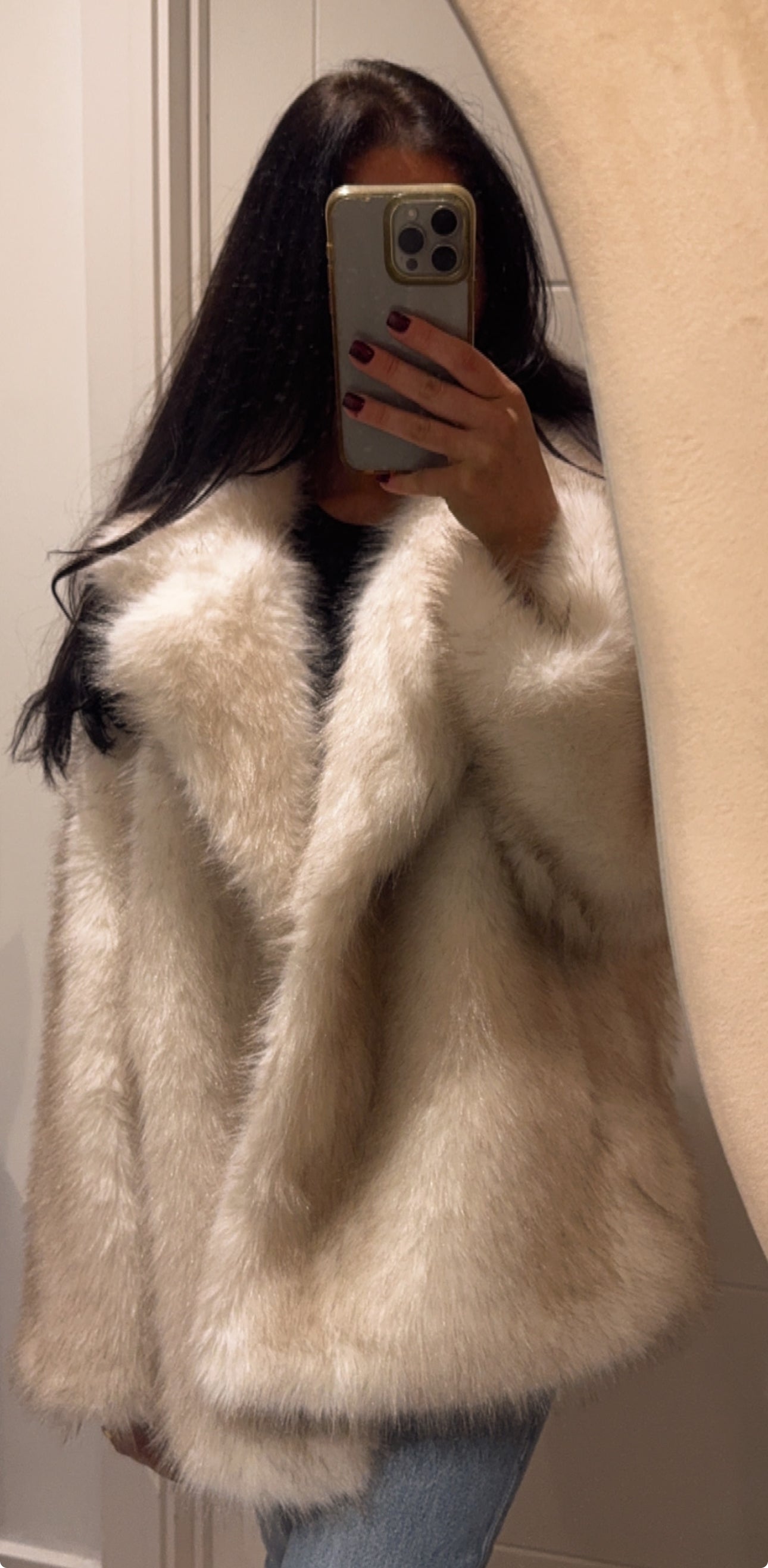 Fox Faux Fur Coat