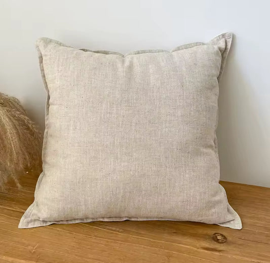 Duck Feather Filled Linen Cushion