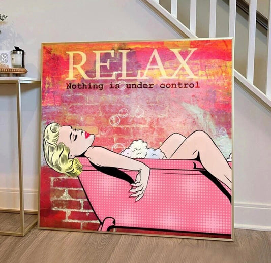Relax Cotton Canvas Print