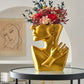 Gold Large Face Vase