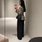 Leopard Print Faux Fur Tailored Jacket