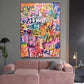 LOVE LOVE LOVE Cotton Canvas Poster