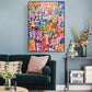 LOVE LOVE LOVE Cotton Canvas Poster