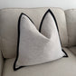 Two Tone Natural Cushion Cover
